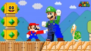 СУПЕР МАРИО БРАЗЕРС, НО ВСЁ, К ЧЕМУ МАРИО ПРИКАСАЕТСЯ, ПРЕВРАЩАЕТСЯ В LEGO