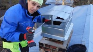 Монтаж оголовка трубы Печь своими руками
