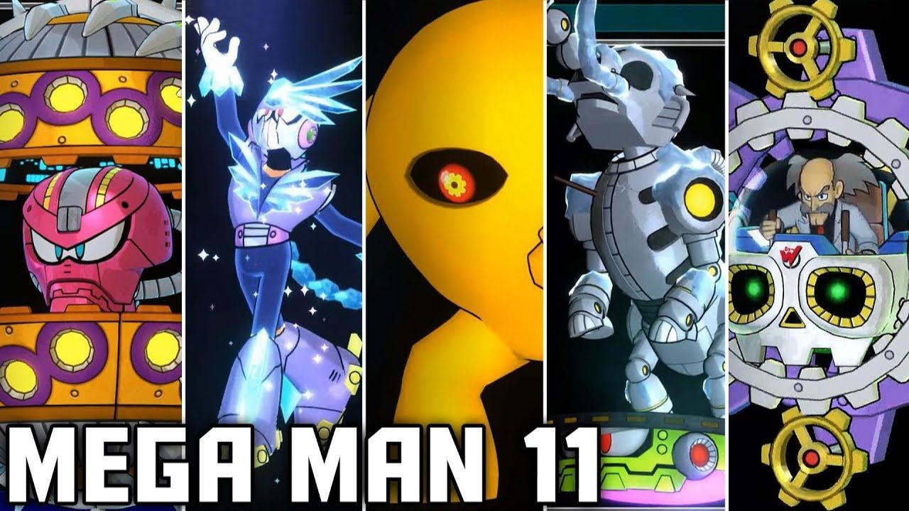 Mega Man 11 — Галерея всех боссов врагов (дополнительные режимы) смотреть онлайн