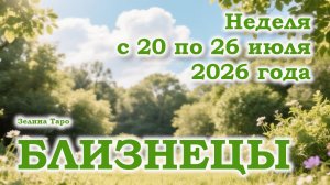 БЛИЗНЕЦЫ | ТАРО прогноз на неделю с 20 по 26 июля 2026 года