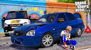 ОПЕРСКАЯ ЕЗДА В GTA 5 - ПОПАЛ В ДТП НА ОПЕРСКОЙ ПРИОРЕ ЗА ЛЯМ ДВЕСТИ! РАЗБИЛ ЛАДУ ПРИОРУ! 🌊ВОТЕР