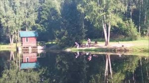Утренний обзор с нижнего водоёма. Клёвое место, Лосиный остров.