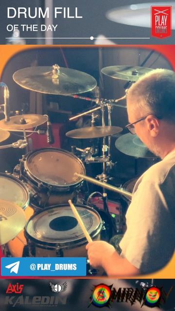 Заполнение на 2 четверти #6 #drumfill #drumlesson