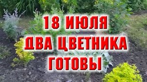 18 июля. Еще 2 цветника в порядке.