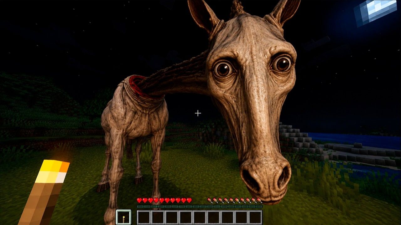 ЧТО ТО НАБЛЮДАЕТ ЗА ТОБОЙ... ｜ Майнкрафт Хоррор creepyhorse.jar смотреть онлайн