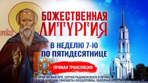 🕊Божественная литургия в Неделю 7-ю по Пятидесятнице