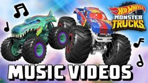 Hot Wheels monster trucks music videos MIX