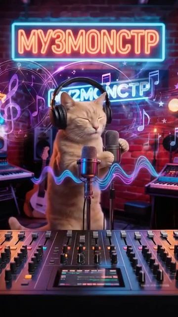 🐱 Кот Персик — Пусть бегут неуклюже 💙 Романтический ИИ-кавер на свой лад от Студии МУЗМОНСТР