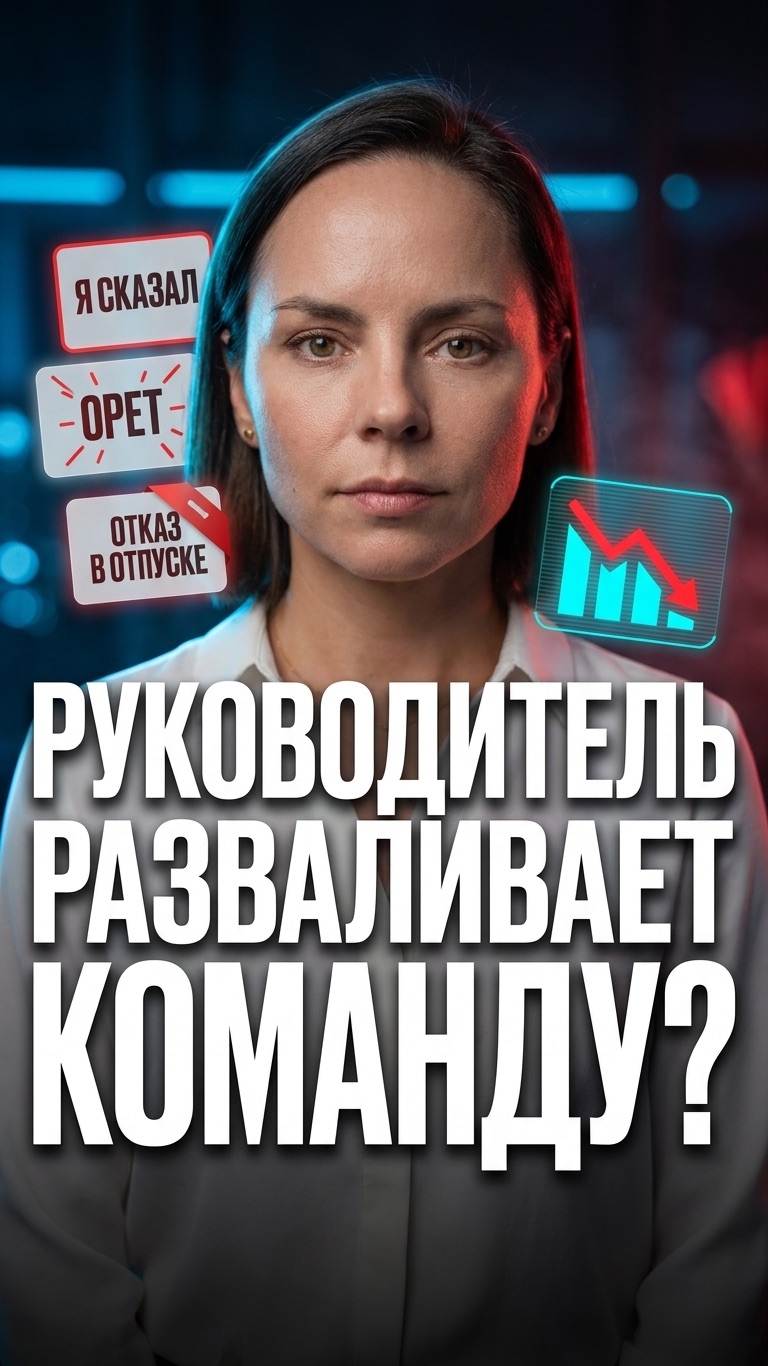 Три признака, что руководитель разваливает команду 📊