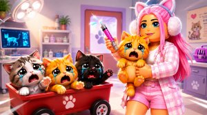 Я СПАСАЮ КОТЯТ В РОБЛОКС! СПАСЛА КОТИКОВ И ПОСЕЛИЛА ИХ У СЕБЯ ДОМА! Rescue Pets!
