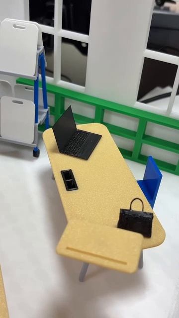 Макет школьного класса крупным планом | 3D-печать смотреть онлайн