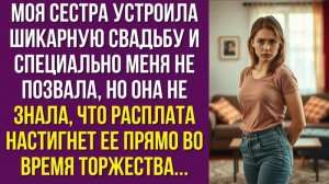 Моя сестра устроила шикарную свадьбу и специально меня не позвала, но она не знала, что расплата