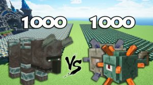 1000 Разрушителей против 1000 Стражей | Minecraft