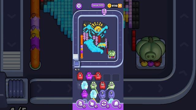 Прохождение 1175 уровня Pixel Flow смотреть онлайн