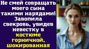 Не смей совращать моего сына такими нарядами! — Завопила свекровь, увидев невестку в костюме