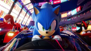 Соник. Мультик игра для детей. Гонки с Соником на машинках. Sonic Racing Cross Worlds