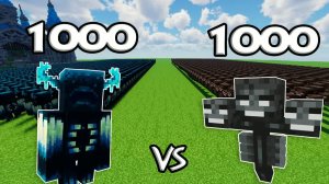 1000 Стражей против 1000 Увядающих ｜ Minecraft