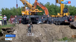 Металлический каркас остановил обрушение грунта в Горском жилмассиве Новосибирска