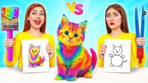 Кто Лучше Нарисует Предмет, Получит Его Челлендж # Забавные Лайфхаки с Едой от Multi DO Challen