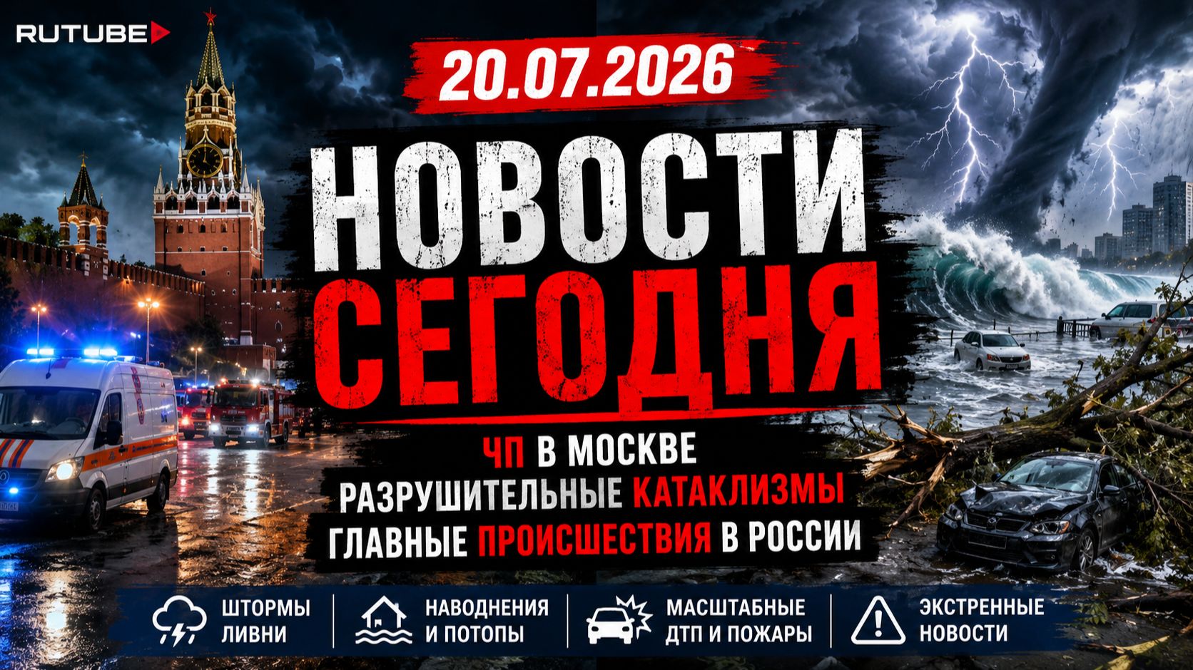 НОВОСТИ СЕГОДНЯ 20.07.2026 | ЧП в Москве, разрушительные катаклизмы, главные происшествия в России смотреть онлайн