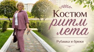 Летний костюм из крапивы. Сшила рубашку и брюки