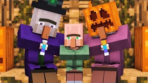 Villager & Witch Life_ FULL ANIMATION - Alien Being Minecraft Animation_ смотреть онлайн