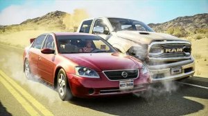 Безумные Обгоны и Жёсткие Аварии в BeamNG Drive 🔥 #3