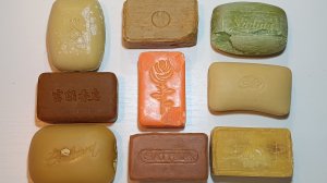 ASMR cutting vintage soap 💚🧡💛🤎 Резка винтажного мыла 🔪