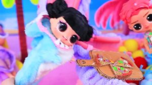Картонный Пушистый Аквапарк в Самолёте для K-Pop Охотниц! DIY поделки