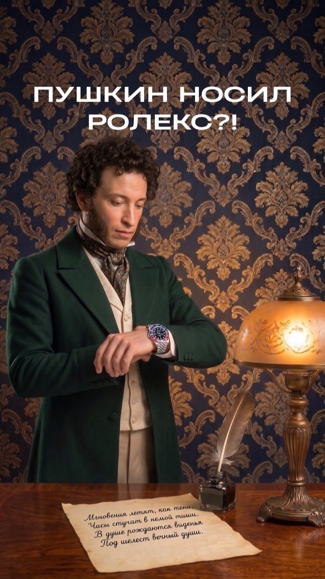 Пушкин носил Rolex?!