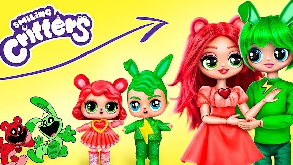 Smiling Critters растут! 32 идеи для кукол ЛОЛ смотреть онлайн