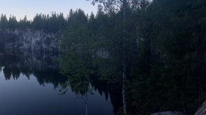 Июльский вечер в горном парке Рускеала.