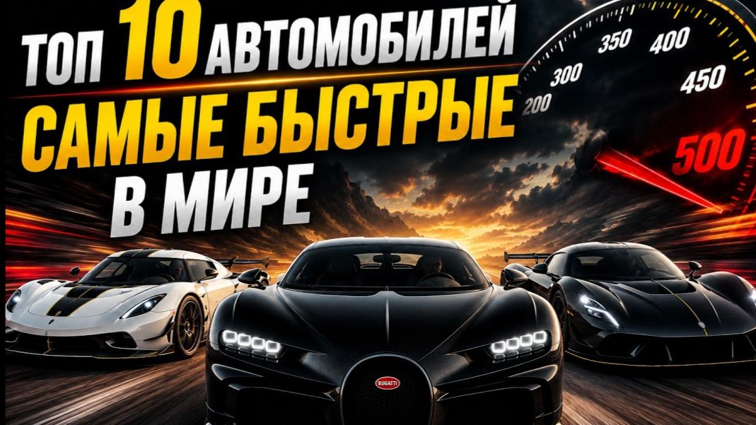 ТОП-10 Самых быстрых автомобилей в мире- Рекорды скорости