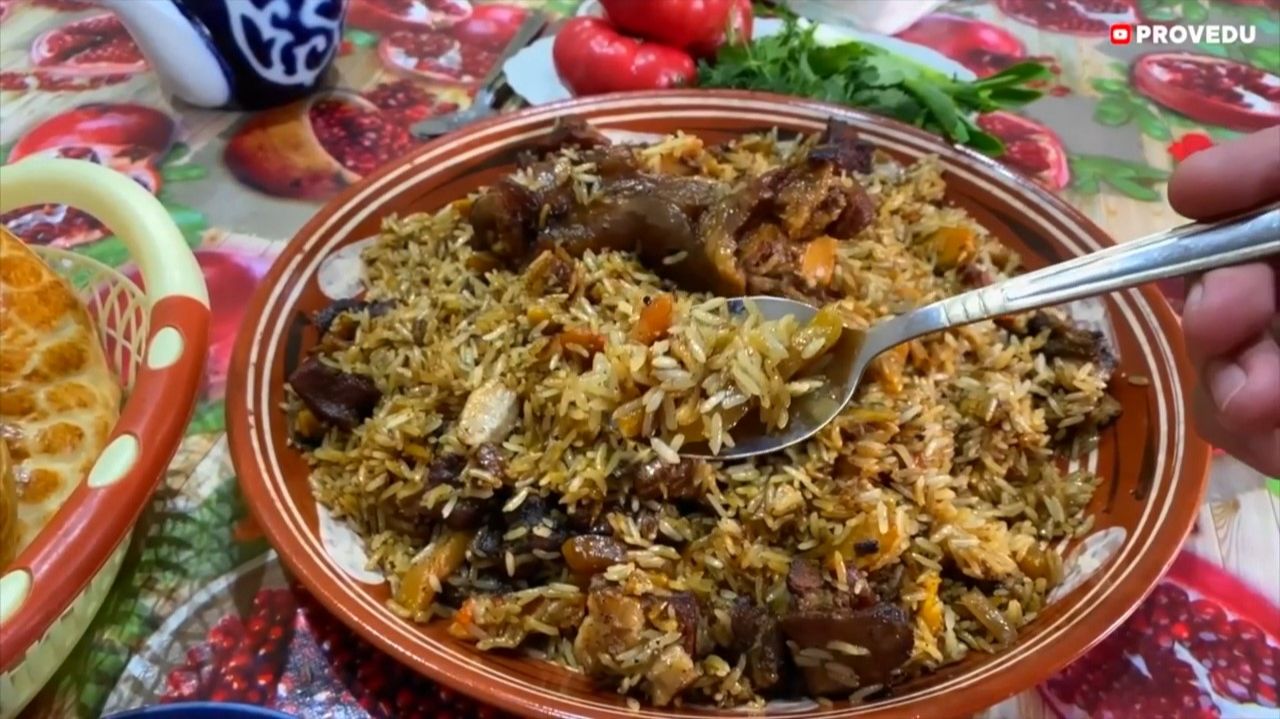 Плов из шашлыка - рецепт от Ташкентского мастера Равшан Ходжиев