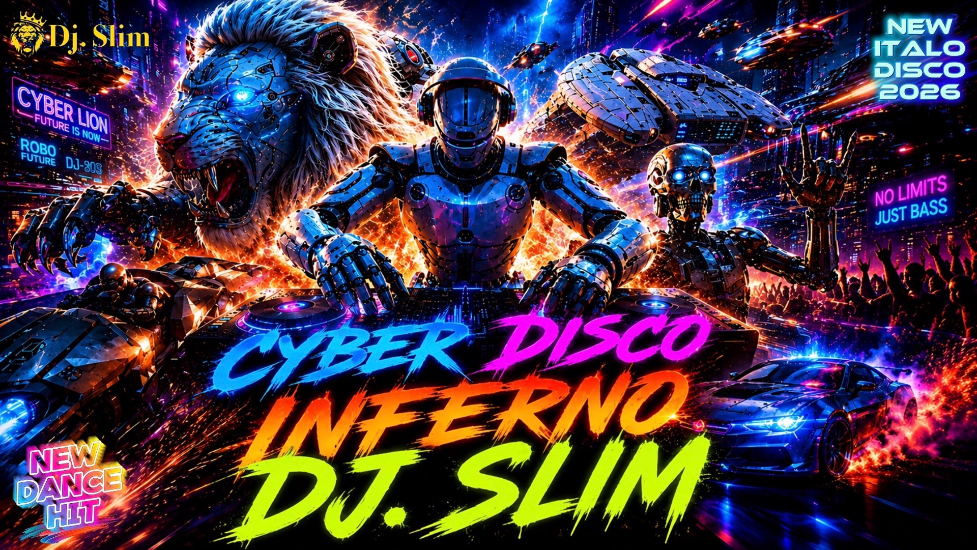 Dj. Slim - Cyber Disco Inferno🎵New Dance HiT🎵NEW ITALO DISCO 2026🎵 смотреть онлайн