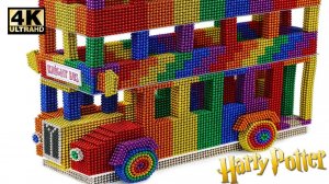 Самое креативное — сделать рыцарский автобус Гарри Поттера из магнитных шариков (удовлетворительно)