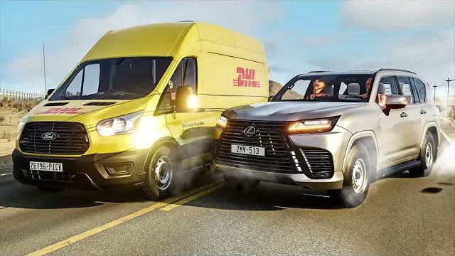 🔥 Реалистичные Обгоны и Жёсткие Аварии в BeamNG Drive 🔥 #3 смотреть онлайн