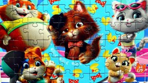 44 котенка - Друзья навеки - собираем пазлы для детей 44 котёнка 44 Cats