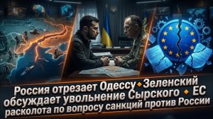⚡️Меркурис | Тройной удар: блокада Одессы, увольнение Сырского и раскол ЕС по санкциям