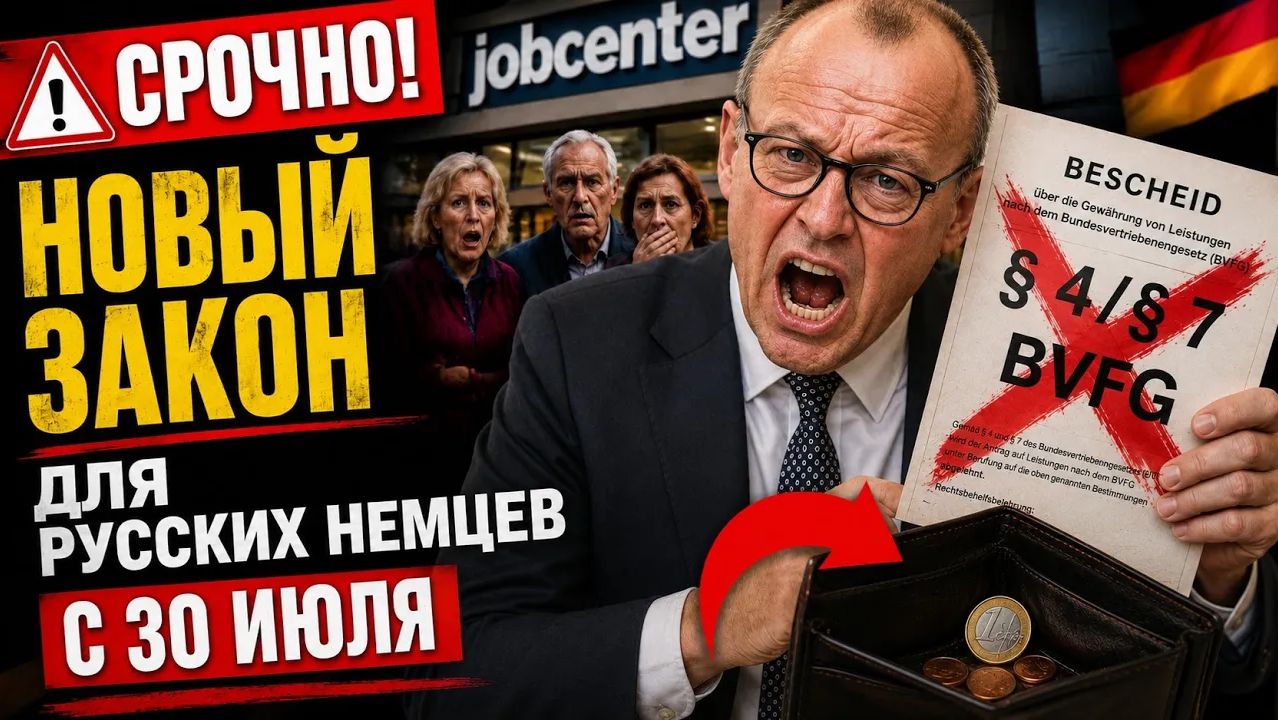 СРОЧНО! С 30 июля Новые законы Германии ударят по Русским немцам Ультиматум властей! Что будет смотреть онлайн