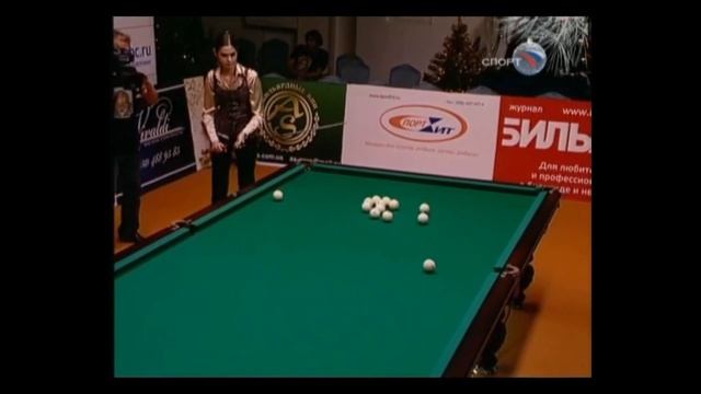 Из Раннего..Контровая..Женский бильярд 2009. Анастасия Ковальчук - Анастасия Луппова (3) смотреть онлайн