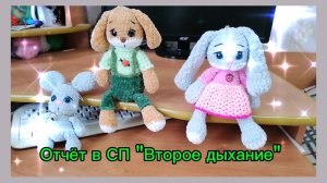 Отчёт в СП Второе дыхание « за июль. Связала три плюшевые игрушки. Буду удлинять рукава у жакета.