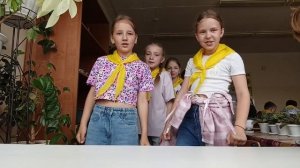 в школьном летнем лагере