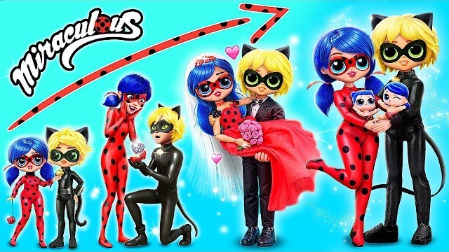 MIRACULOUS Леди Баг и Супер Кот растут! Поделки для кукол ЛОЛ смотреть онлайн