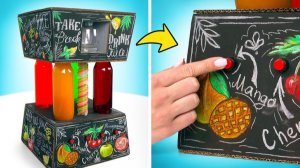 Как сделать картонную машину для смешивания соков! 🥤📦 Гениальный DIY