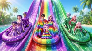 Охотники на демонов из K-Pop: Богатая Фиолетовая семейка ПРОТИВ Бедной Радужной семейки против
