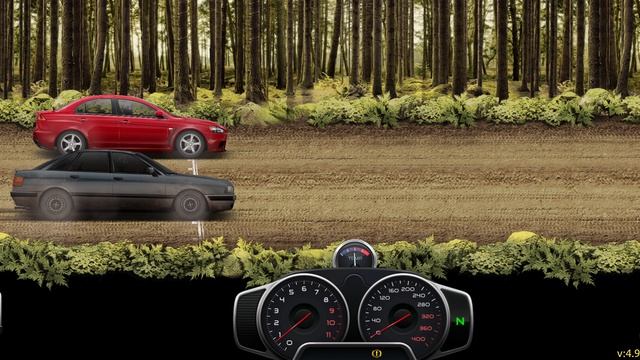 Переходим на "полуавтомат" и катаемся с равным противником в Drag Racing смотреть онлайн