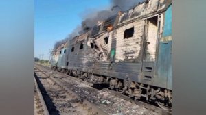 Кучно пошло 2 состава в запорожской области  за утро не доехали до всу назначения