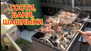 19/7 26  НАКРЫЛА СТОЛ. ЖДУ ГОСТЕЙ.  ПАЛЫЧ ВЕРНУЛСЯ. ОТМЕННЫЙ ШАШЛЫК.