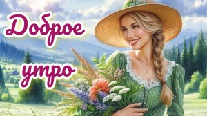 Утро доброе встречайте! Красивая музыкальная открытка.
